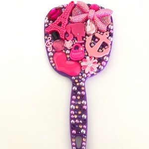Barbie bling handheld mirror for makeup or travel